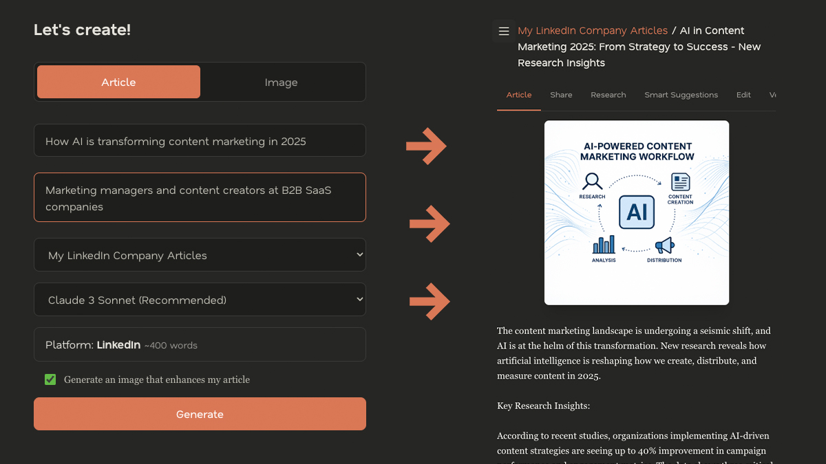 ContentVibe AI Interface